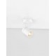 Sandy White Aluminium LED GU10 1x10 Watt 100-240Volt IP44 bulb excluded D: 12 W: 8 H: 13 cm 