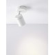 Sandy White Aluminium LED GU10 1x10 Watt 100-240Volt IP44 bulb excluded D: 12 W: 8 H: 13 cm 