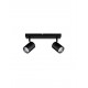 Sandy Black Aluminium LED GU10 2x10 Watt 100-240Volt IP44 bulb excluded L: 37 W: 12 H: 13 cm 