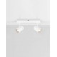 Sandy White Aluminium LED GU10 2x10 Watt 100-240Volt IP44 bulb excluded L: 37 W: 12 H: 13 cm 
