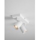 Sandy White Aluminium LED GU10 2x10 Watt 100-240Volt IP44 bulb excluded L: 37 W: 12 H: 13 cm 