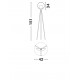 Matt Black & Gold Metal LED 12 Watt 220-240Volt 400Lm 3000K IP20 Switch On/Off Cable Length 290 cm D: 34 W: 42 H: 151 cm 