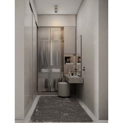 Satin Nickel Metal LED GU10 1x10 Watt 100-240 Volt IP20 bulb excluded D: 15 H: 17 cm 