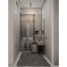 Satin Nickel Metal LED GU10 1x10 Watt 100-240 Volt IP20 bulb excluded D: 15 H: 17 cm