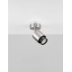 Satin Nickel Metal LED GU10 1x10 Watt 100-240 Volt IP20 bulb excluded D: 15 H: 17 cm 