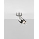Satin Nickel Metal LED GU10 1x10 Watt 100-240 Volt IP20 bulb excluded D: 15 H: 17 cm 
