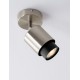 Satin Nickel Metal LED GU10 1x10 Watt 100-240 Volt IP20 bulb excluded D: 15 H: 17 cm 