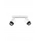 Sandy White Metal LED GU10 2x10 Watt 100-240 Volt IP20 bulb excluded L: 40 W: 14 H: 17 cm 