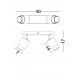 Satin Nickel Metal LED GU10 2x10 Watt 100-240 Volt IP20 bulb excluded L: 40 W: 14 H: 17 cm 
