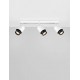 Sandy White Metal LED GU10 3x10 Watt 100-240 Volt IP20 bulb excluded L: 58 W: 14 H: 17 cm 