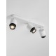 Sandy White Metal LED GU10 3x10 Watt 100-240 Volt IP20 bulb excluded L: 58 W: 14 H: 17 cm 