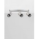 Satin Nickel Metal LED GU10 3x10 Watt 100-240 Volt IP20 bulb excluded L: 58 W: 14 H: 17 cm 