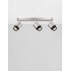 Satin Nickel Metal LED GU10 3x10 Watt 100-240 Volt IP20 bulb excluded L: 58 W: 14 H: 17 cm 
