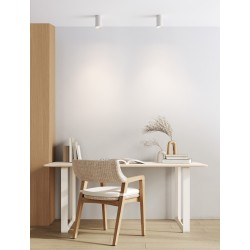 Sandy White Aluminium LED GU10 1x10 Watt 100-240 Volt IP20 bulb excluded D: 5.5 H: 10cm 