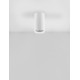 Sandy White Aluminium LED GU10 1x10 Watt 100-240 Volt IP20 bulb excluded D: 5.5 H: 10cm 