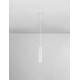 Sandy White Aluminium LED GU10 1x10 Watt 100-240 Volt IP20 bulb excluded D: 5.5 H1: 30 H2: 183cm 