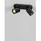 Sandy Black Aluminium LED GU10 2x10 Watt 230 Volt IP20 bulb excluded L: 22 W: 6.5 H: 12.5 cm 