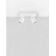 Sandy White Aluminium LED GU10 2x10 Watt 230 Volt IP20 bulb excluded L: 22 W: 6.5 H: 12.5 cm 