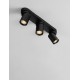 Sandy Black Aluminium LED GU10 3x10 Watt 230 Volt IP20 bulb excluded L: 39 W: 6.5 H: 12.5 cm 