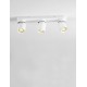 Sandy White Aluminium LED GU10 3x10 Watt 230 Volt IP20 bulb excluded L: 39 W: 6.5 H : 12.5 cm 