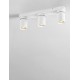 Sandy White Aluminium LED GU10 3x10 Watt 230 Volt IP20 bulb excluded L: 39 W: 6.5 H : 12.5 cm 