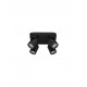 Sandy Black Aluminium LED GU10 4x10 Watt 230 Volt IP20 bulb excluded L: 22 W: 22 H : 12.5cm 