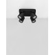 Sandy Black Aluminium LED GU10 4x10 Watt 230 Volt IP20 bulb excluded L: 22 W: 22 H : 12.5cm 