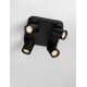 Sandy Black Aluminium LED GU10 4x10 Watt 230 Volt IP20 bulb excluded L: 22 W: 22 H : 12.5cm 