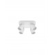 Sandy White Aluminium LED GU10 4x10 Watt 230 Volt IP20 bulb excluded L: 22 W: 22 H : 12.5cm 