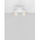 Sandy White Aluminium LED GU10 4x10 Watt 230 Volt IP20 bulb excluded L: 22 W: 22 H : 12.5cm 