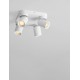 Sandy White Aluminium LED GU10 4x10 Watt 230 Volt IP20 bulb excluded L: 22 W: 22 H : 12.5cm 
