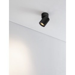 Sandy Black Aluminium LED GU10 1x10 Watt 230 Volt IP20 bulb excluded D: 6 H: 11cm 