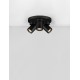 Sandy Black Aluminium LED GU10 3x10 Watt 230 Volt IP20 bulb excluded D: 22 H: 12.5cm 