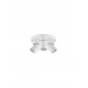 Sandy White Aluminium LED GU10 3x10 Watt 230 Volt IP20 bulb excluded D: 22 H: 12.5cm 