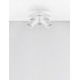 Sandy White Aluminium LED GU10 3x10 Watt 230 Volt IP20 bulb excluded D: 22 H: 12.5cm 