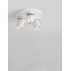 Sandy White Aluminium LED GU10 3x10 Watt 230 Volt IP20 bulb excluded D: 22 H: 12.5cm 