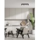 Sandy Black Aluminium LED GU10 4x10 Watt 230 Volt IP20 bulb excluded L: 60 W: 6.5 H: 12.5 cm 