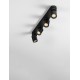 Sandy Black Aluminium LED GU10 4x10 Watt 230 Volt IP20 bulb excluded L: 60 W: 6.5 H: 12.5 cm 