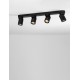 Sandy Black Aluminium LED GU10 4x10 Watt 230 Volt IP20 bulb excluded L: 60 W: 6.5 H: 12.5 cm 
