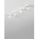 Sandy White Aluminium LED GU10 4x10 Watt 230 Volt IP20 bulb excluded L: 60 W: 6.5 H: 12.5 cm 