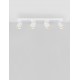 Sandy White Aluminium LED GU10 4x10 Watt 230 Volt IP20 bulb excluded L: 60 W: 6.5 H: 12.5 cm 