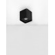 Sandy Black Aluminium LED GU10 1x10 Watt 100-240 Volt IP20 Build Excluded L:8.5 W:8.5 H:10 cm 