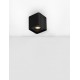Sandy Black Aluminium LED GU10 1x10 Watt 100-240 Volt IP20 Build Excluded L:8.5 W:8.5 H:10 cm 