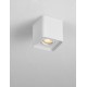 Sandy White Aluminium LED GU10 1x10 Watt 100-240 Volt IP20 Build Excluded L:8.5 W:8.5 H:10 cm 