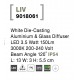 White Die-Casting Aluminium & Glass Diffuser LED 3.5 Watt 245,3Lm 3000K 200-240 Volt Beam Angle 120o IP54 