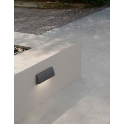 Dark Gray Die-Casting Aluminium & Glass Diffuser LED 3.5 Watt 245,3Lm 3000K 200-240 Volt Beam Angle 120o IP54 L: 13 W: 3 H: 5.5 