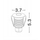 Satin Nickel Aluminium LED 1 Watt 104,8Lm 3000K 3 Volt 50Hz IP67 D: 3.7 H: 5.3 cm Cut Out: 3.2 cm Cable Lenght 1.80m Connect it 