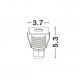 Satin Nickel Aluminium LED 1 Watt 98,24Lm 3000K 3 Volt 50Hz IP67 D: 3.7 H: 5.3 cm Cut Out: 3.2 cm Cable Lenght 1.80m Connect it 