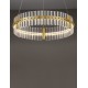 Triac Dimmable Platinum Gold Stainless Steel & Glass LED 45 Watt 220-240Volt 4679Lm 3500K IP20 D: 60 H: 130 cm 
