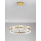Triac Dimmable Platinum Gold Stainless Steel & Glass LED 45 Watt 220-240Volt 4679Lm 3500K IP20 D: 60 H: 130 cm 